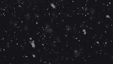 12款雪花形状生成4K下雪场景AE模板视频的预览图